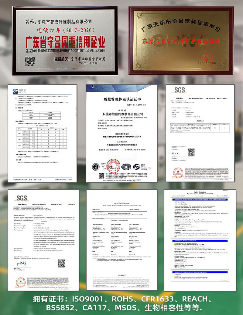 咖啡機(jī)濾芯過(guò)濾棉廠家資質(zhì)證書